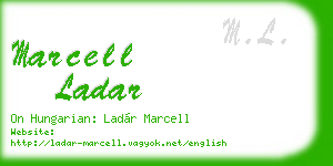 marcell ladar business card